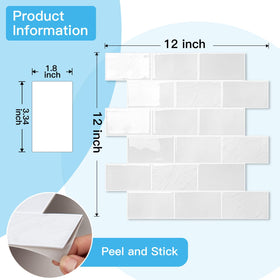 Art3d Installation guide included helps a quick DIY project.