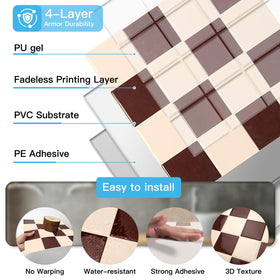 Art3d 12x12 backsplash installation guide for quick kitchen updates.