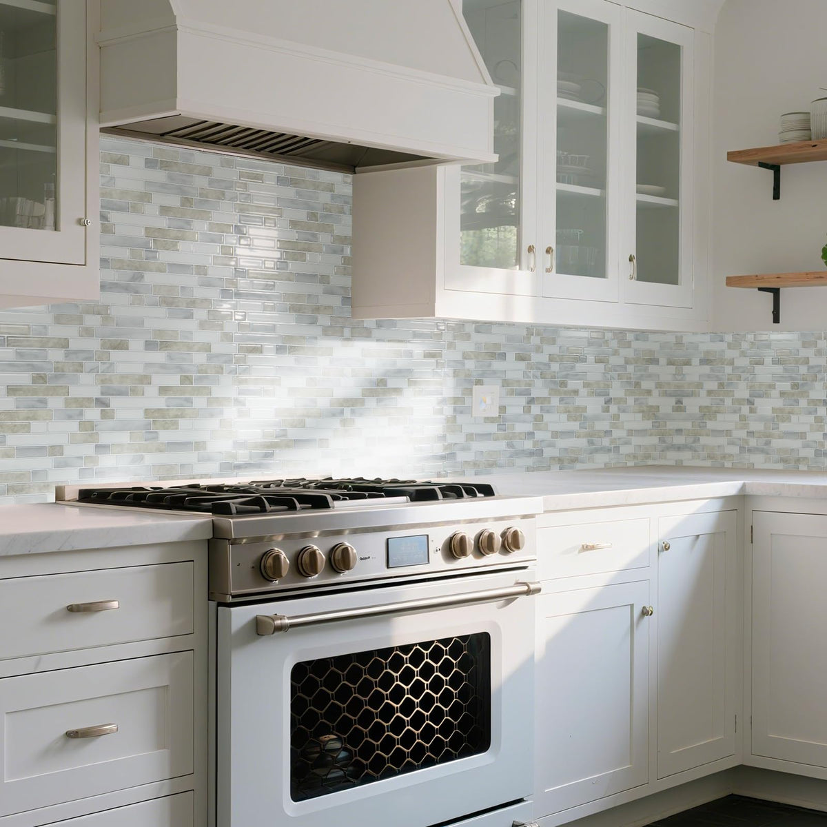Art3d kitchen walls waterproof backsplash tiles for quick, mess-free installation.
