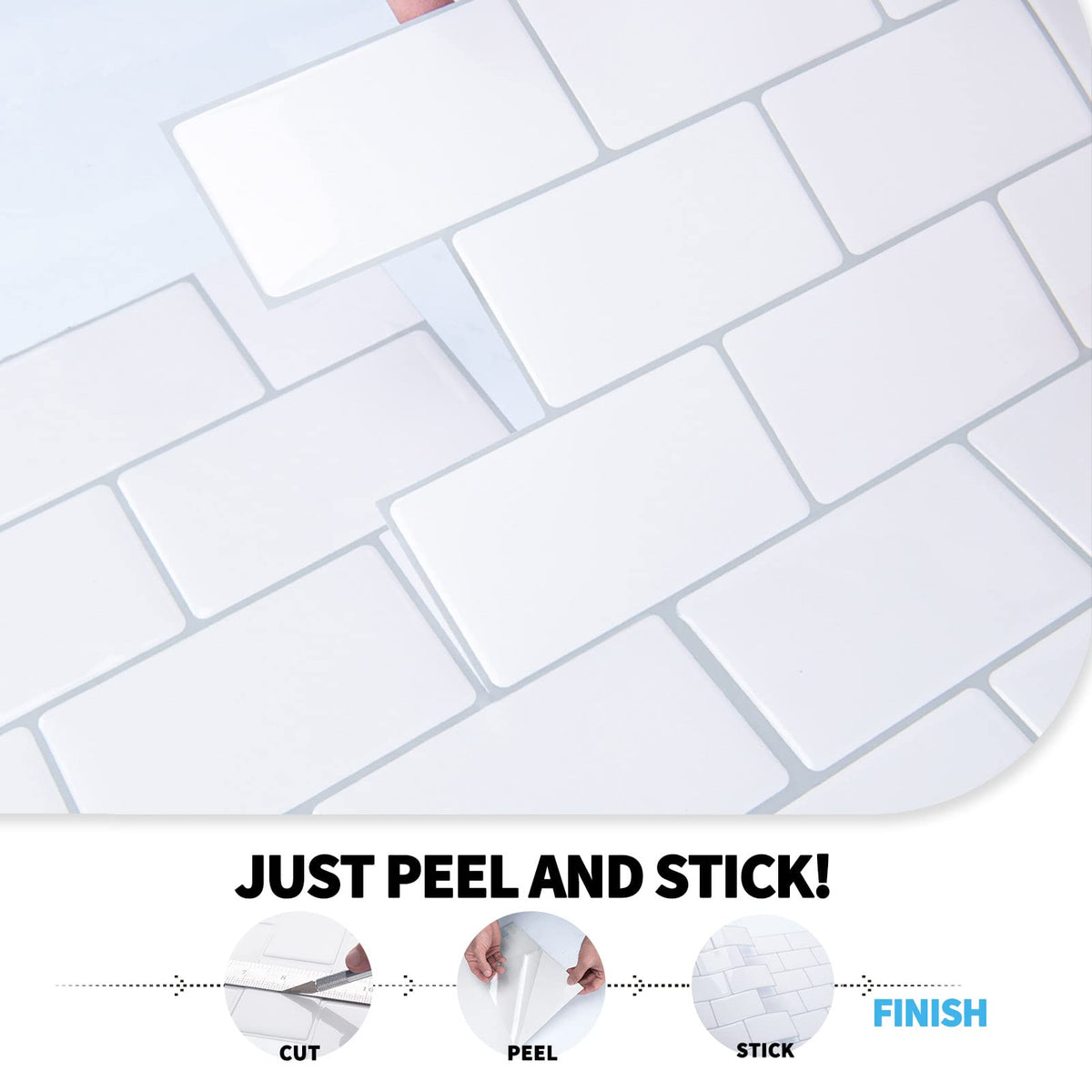 Art3d tile upgrade creates brighter, more inviting living spaces.