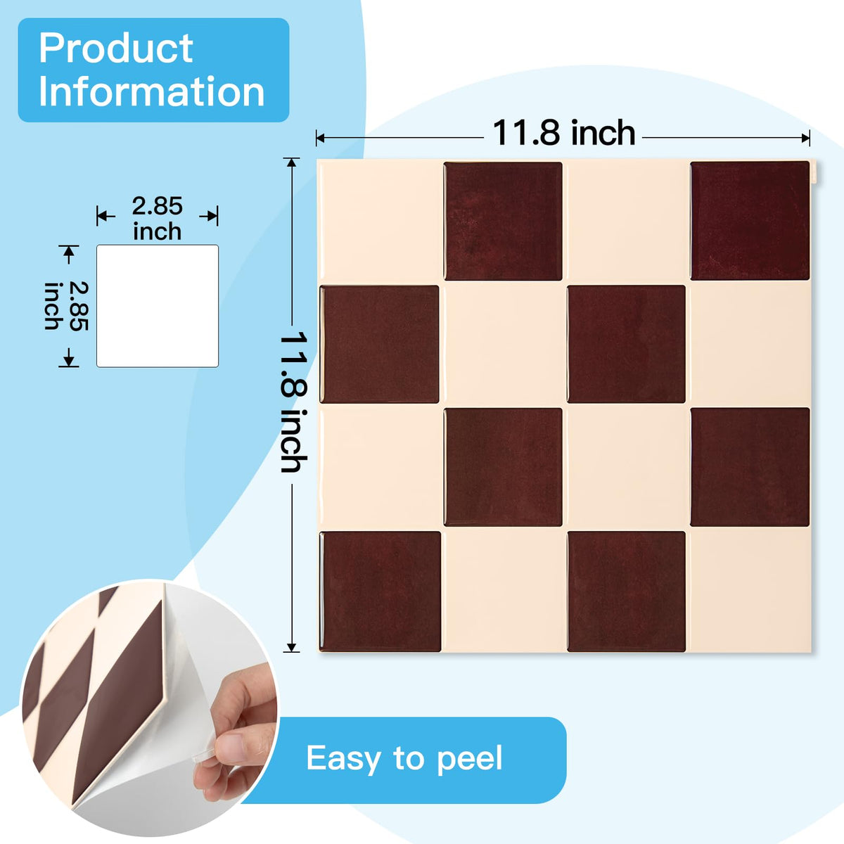 Art3d moisture-resistant tiles are suitable for kitchens, counters, and moisture-prone walls.
