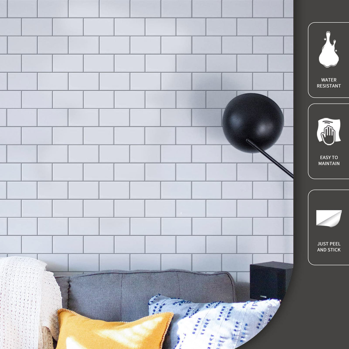 Art3d tiles resist moisture and heat, suitable for kitchens and baths.