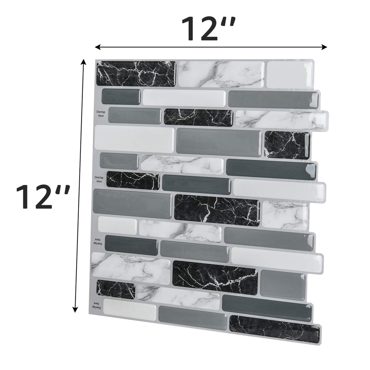 Art3d no-mess, no-grout backsplash tiles for clean walls.