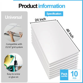 Art3d no-sag ceiling tile prevents sagging, rot and breakage over time