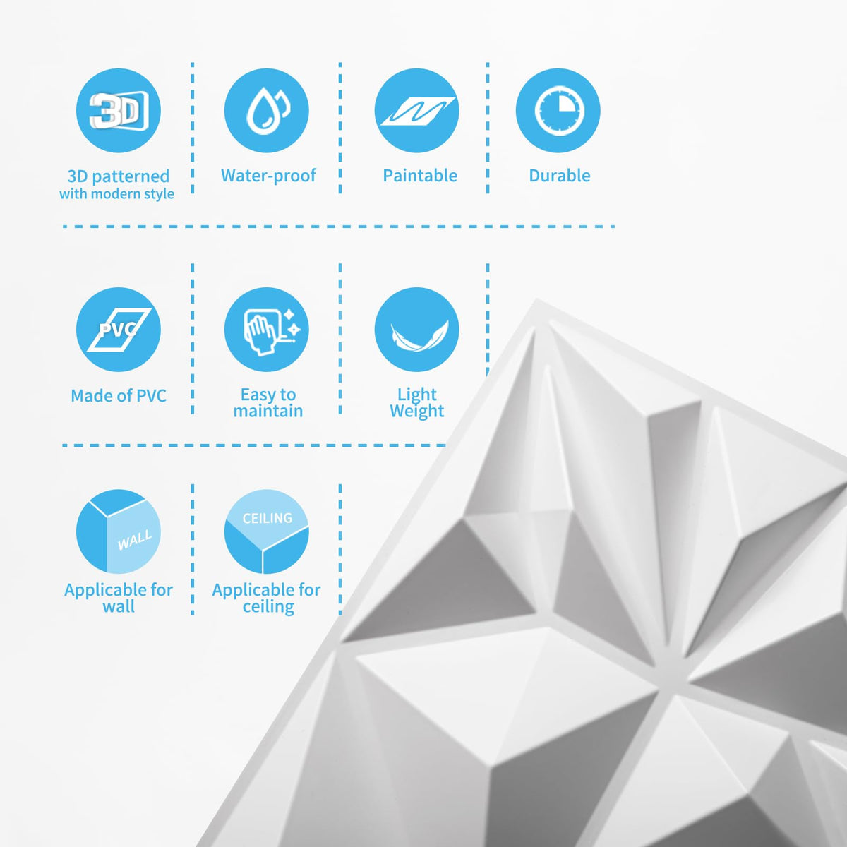 Art3d office and commercial wall panel for stylish upgrades in high-traffic spaces.