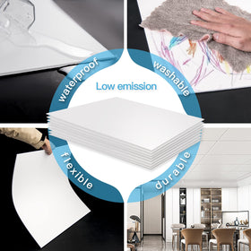 Art3d pack of ten 2x4 tiles covers up to 80 sq ft for rapid ceiling upgrades