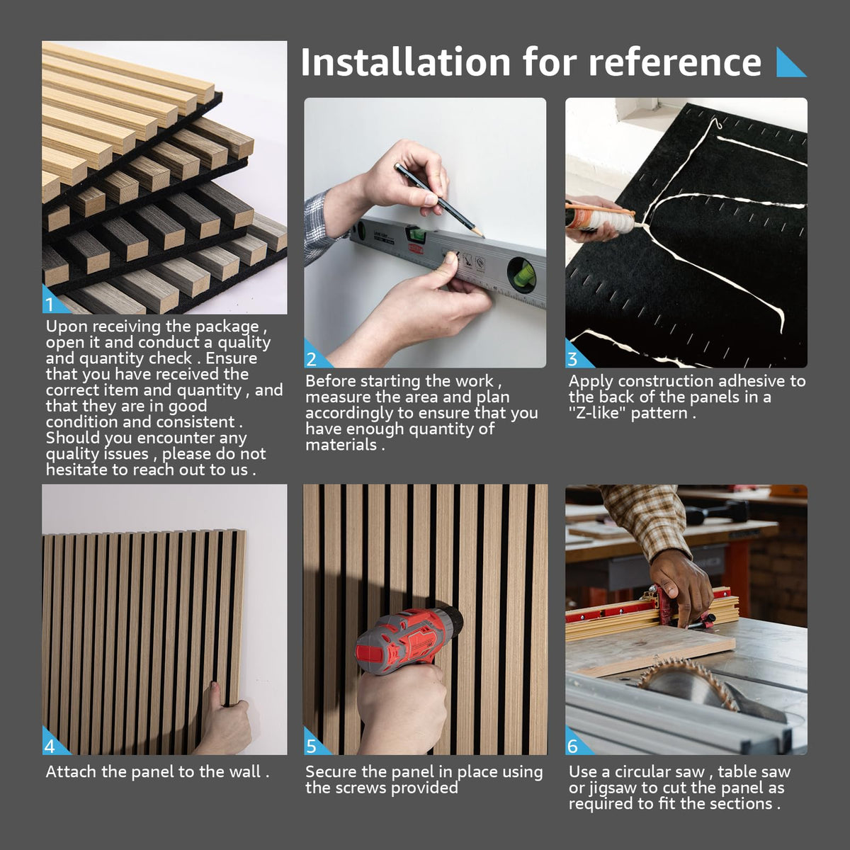 Art3d packaging and dimensions for 2-panel set