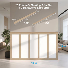 Art3d paint-ready MDF surface ideal for any home decor