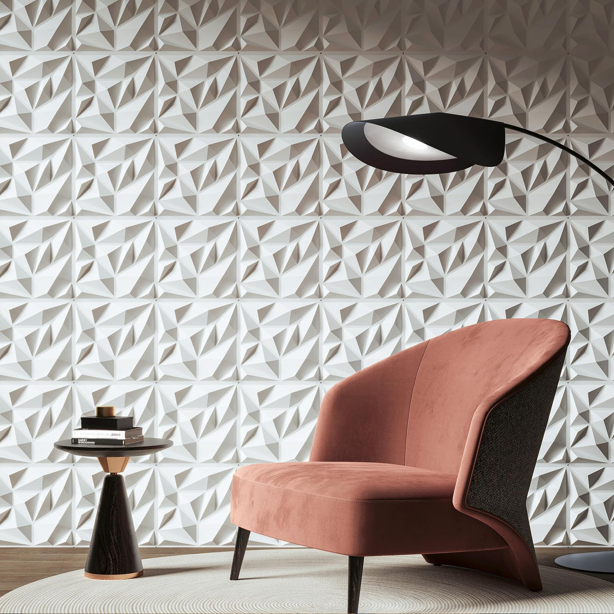 Art3d paintable matte white finish lets you customize color to suit your space.