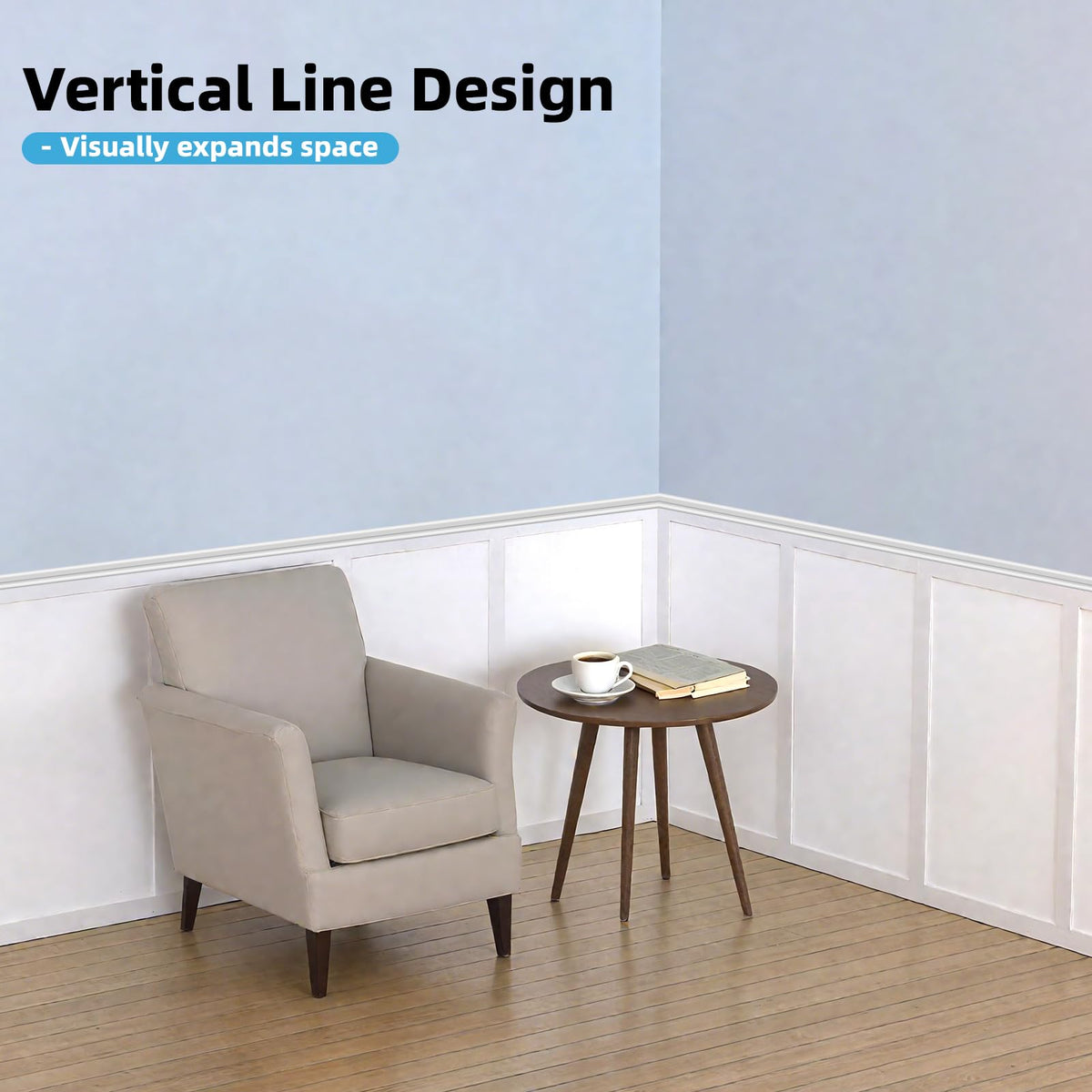 Art3d paintable MDF panel ready for your color choice