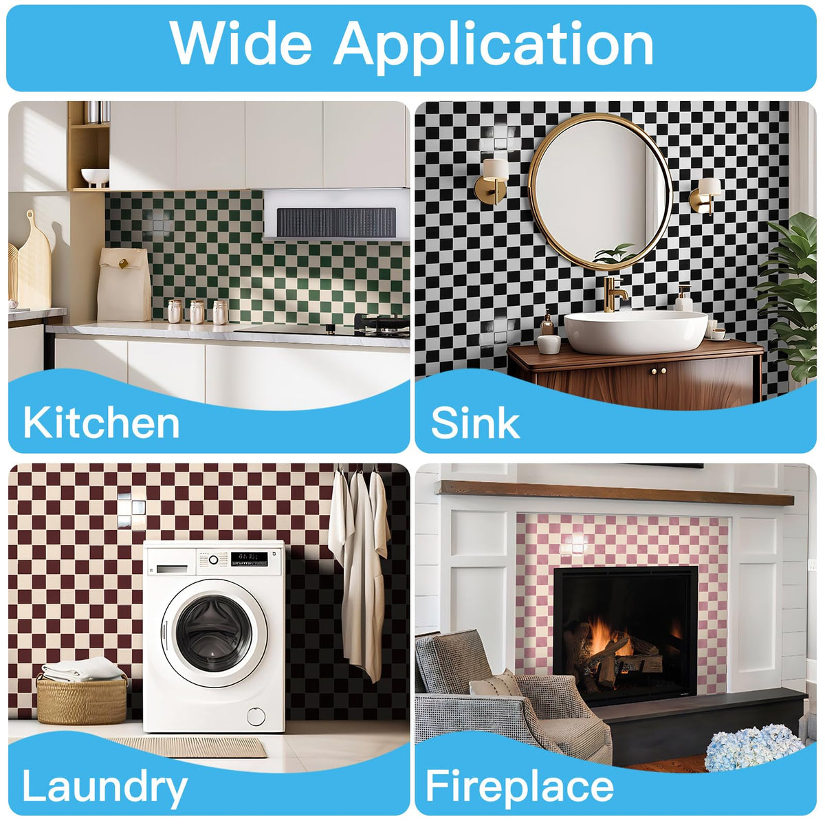 Art3d backsplash tile, versatile for walls, counters, and more.
