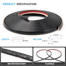 Art3d peel-stick edge trim in black enables quick, clean installations