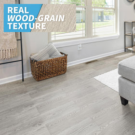 Art3d Peel-stick floor tile close-up shows easy DIY installation