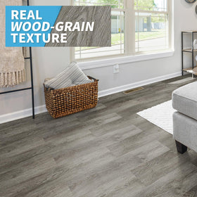 Art3d Peel and Stick Deep Gray plank installation Demo shows quick DIY setup