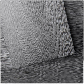 Art3d Peel and Stick Deep Gray wood grain close-up for authentic texture and easy installation