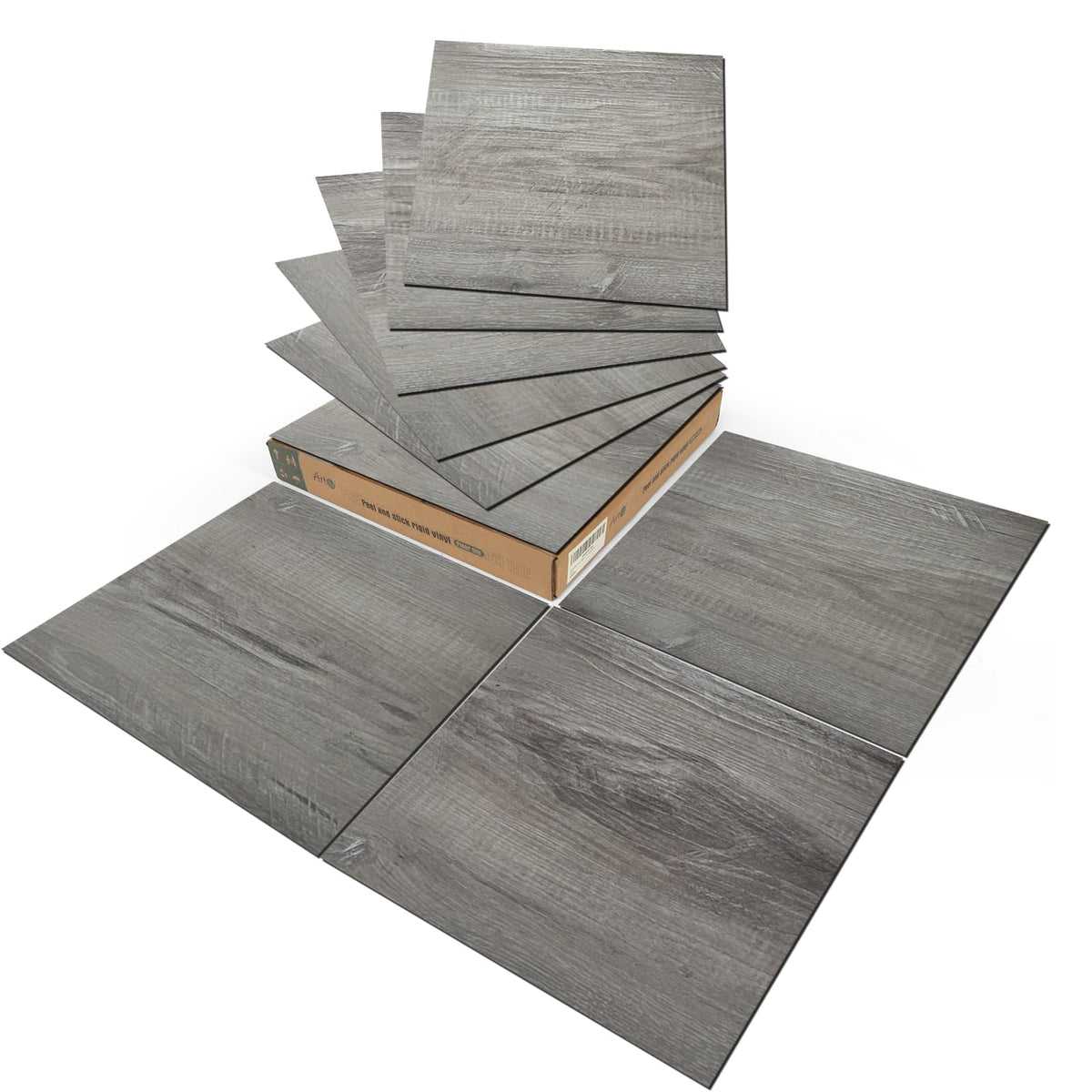 Art3d peel-stick vinyl floor tiles for quick DIY upgrade