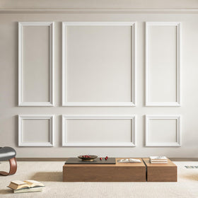 Art3d pre-cut wall molding top piece for precise alignment and elegant finish.