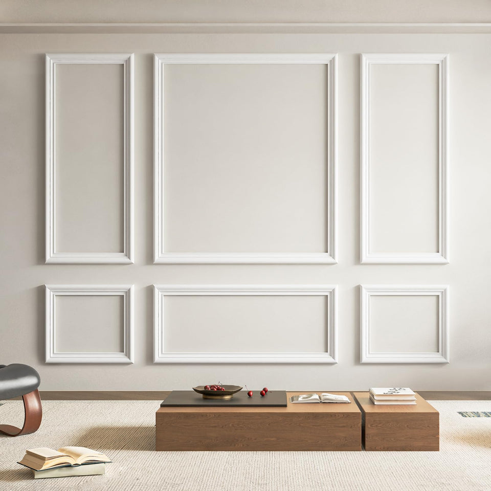 Art3d pre-cut wall molding top piece for precise alignment and elegant finish.