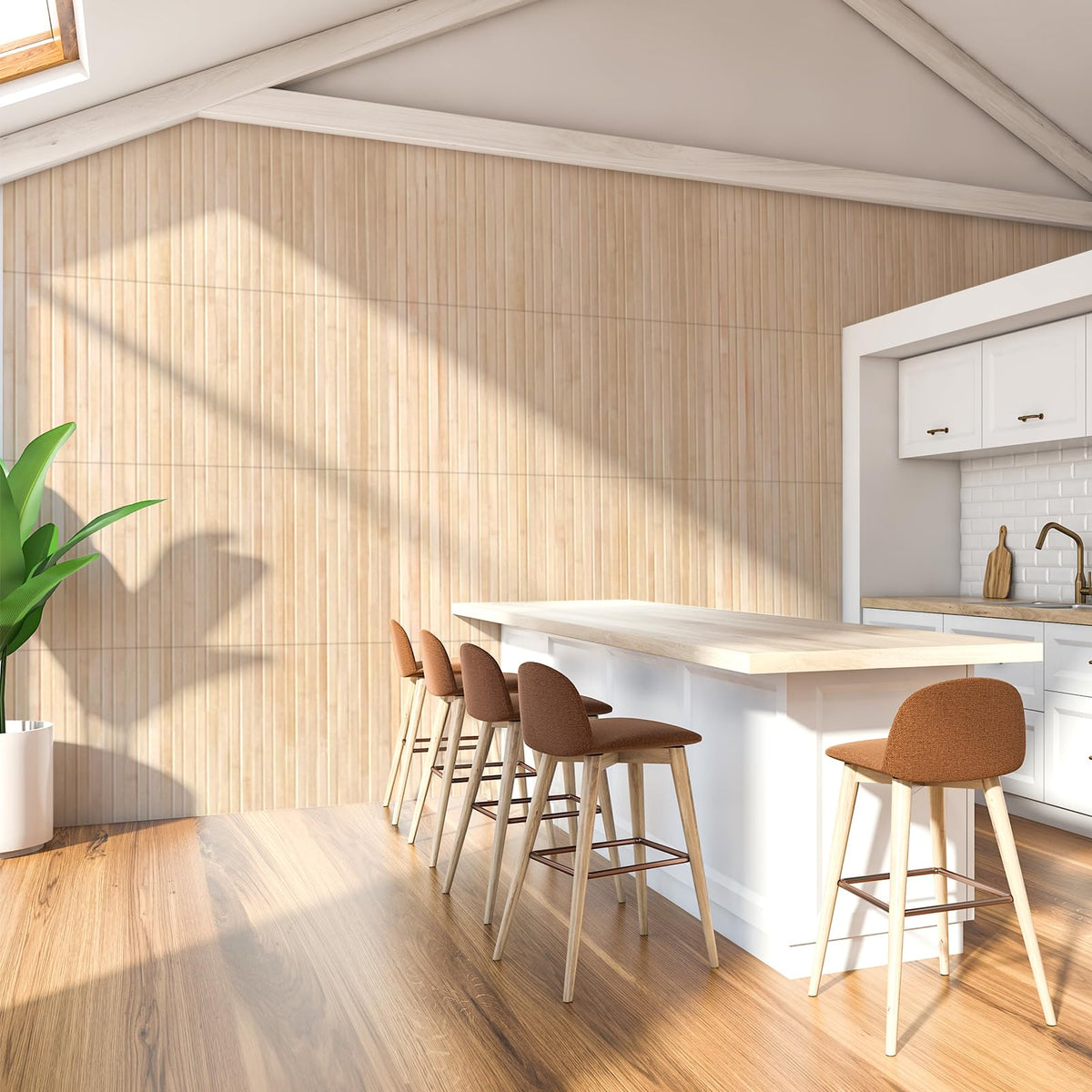 Art3d renewable bamboo wall panel as eco-friendly decor