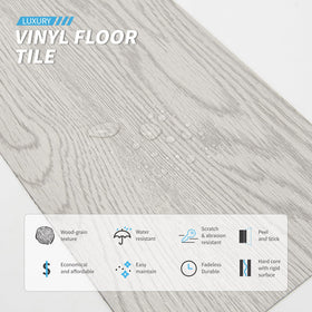 Art3d Scratch and abrasion resistant vinyl tile for long lasting surfaces