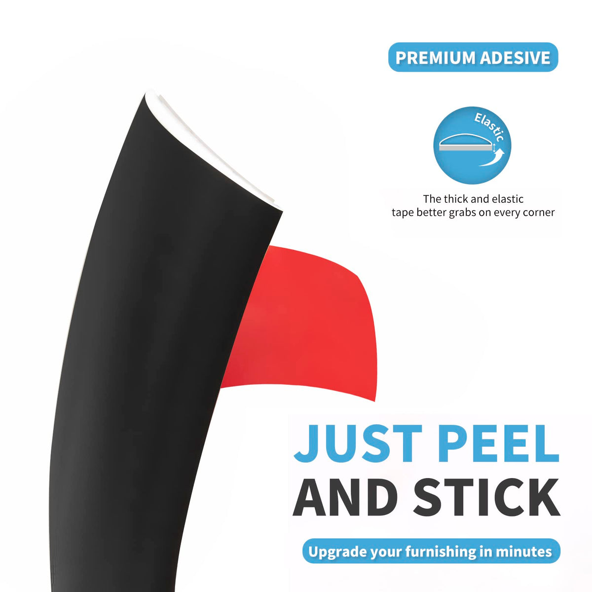 Art3d self adhesive floor transition strip adheres to clean surfaces.