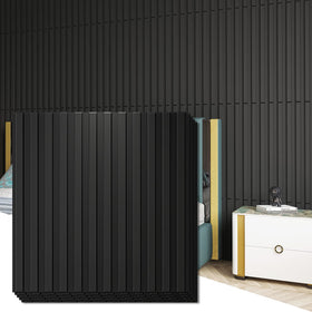 Art3d Slat Wall Panel 12-panel box for quick 32 sq ft wall coverage