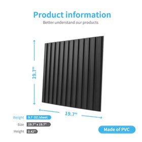 Art3d Slat Wall Panel diagonal geometry adds visual interest