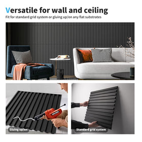Art3d Slat Wall Panel ideal for stairs and aisles cladding