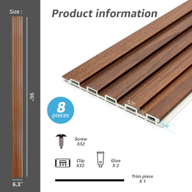 Art3d WPC material paneling designed for durability.