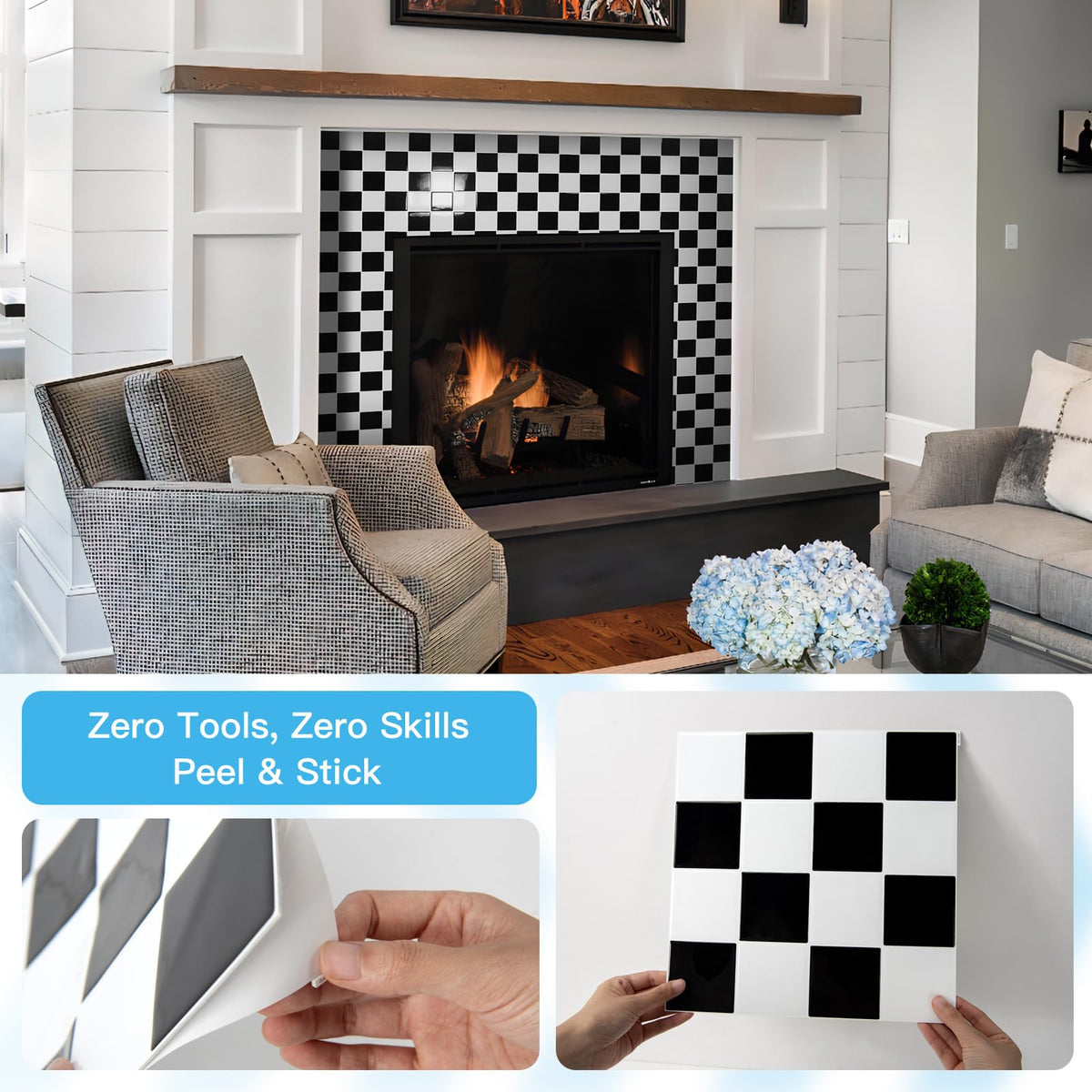Art3d durable self-adhesive tiles create a seamless kitchen upgrade