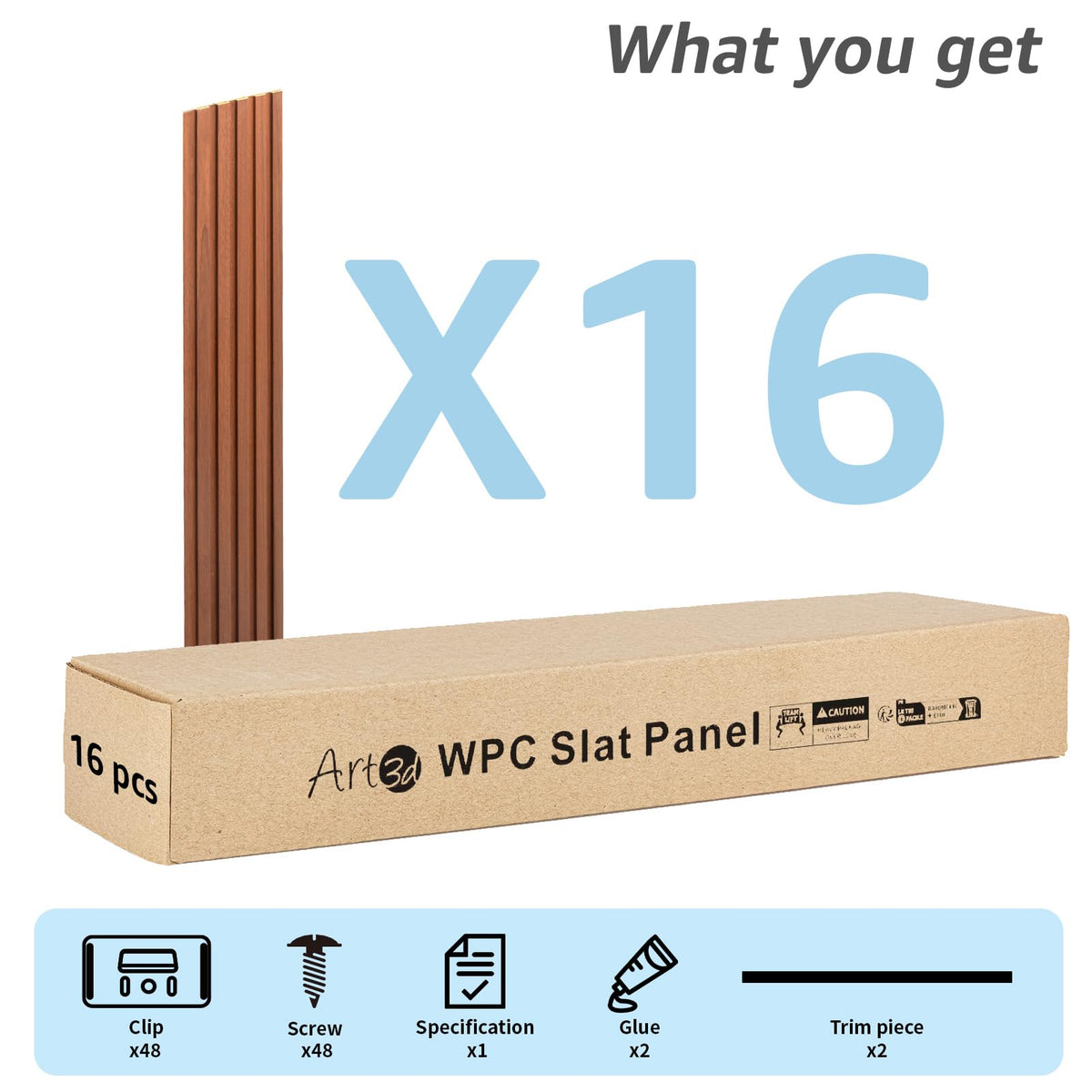 Art3d teak WPC wainscoting panel bedroom design creates a calm, refined backdrop