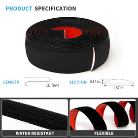 Art3d 10 ft vinyl floor divider strip laid flat along joins.