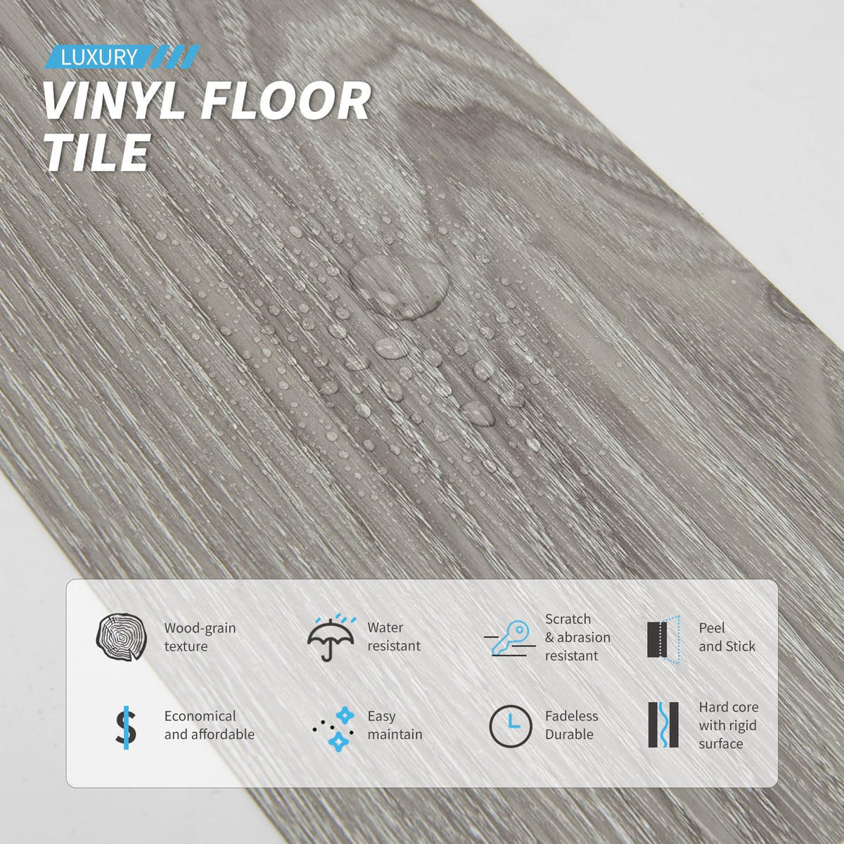 Art3d waterproof and fire-resistant surface for durability.