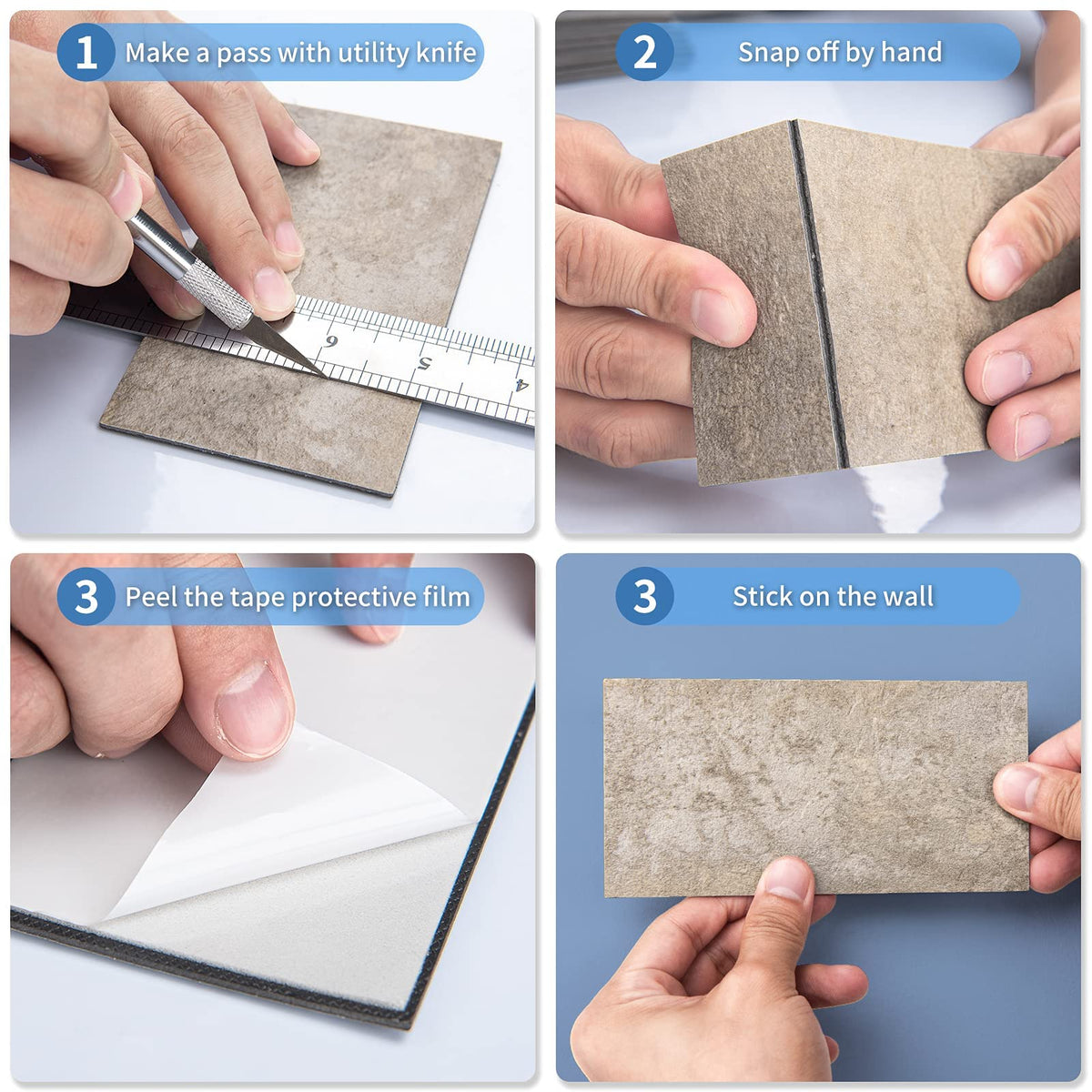 Art3d waterproof and heat-resistant tile stands up to kitchens and baths