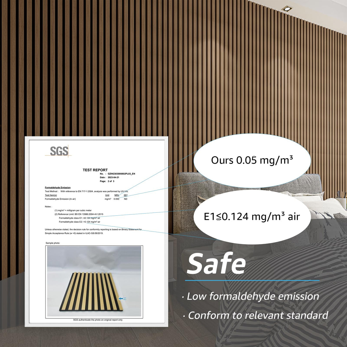 Art3d wood slat panel ceiling setup highlights seamless integration in modern interiors.