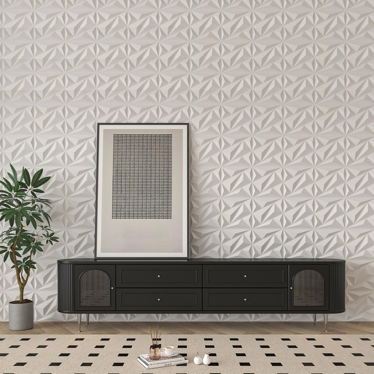 Art3dwallpanels 33-tile box demonstrates generous coverage