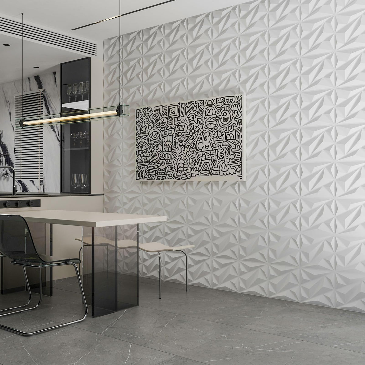 Art3dwallpanels versatile applications in living rooms, bedrooms, and offices
