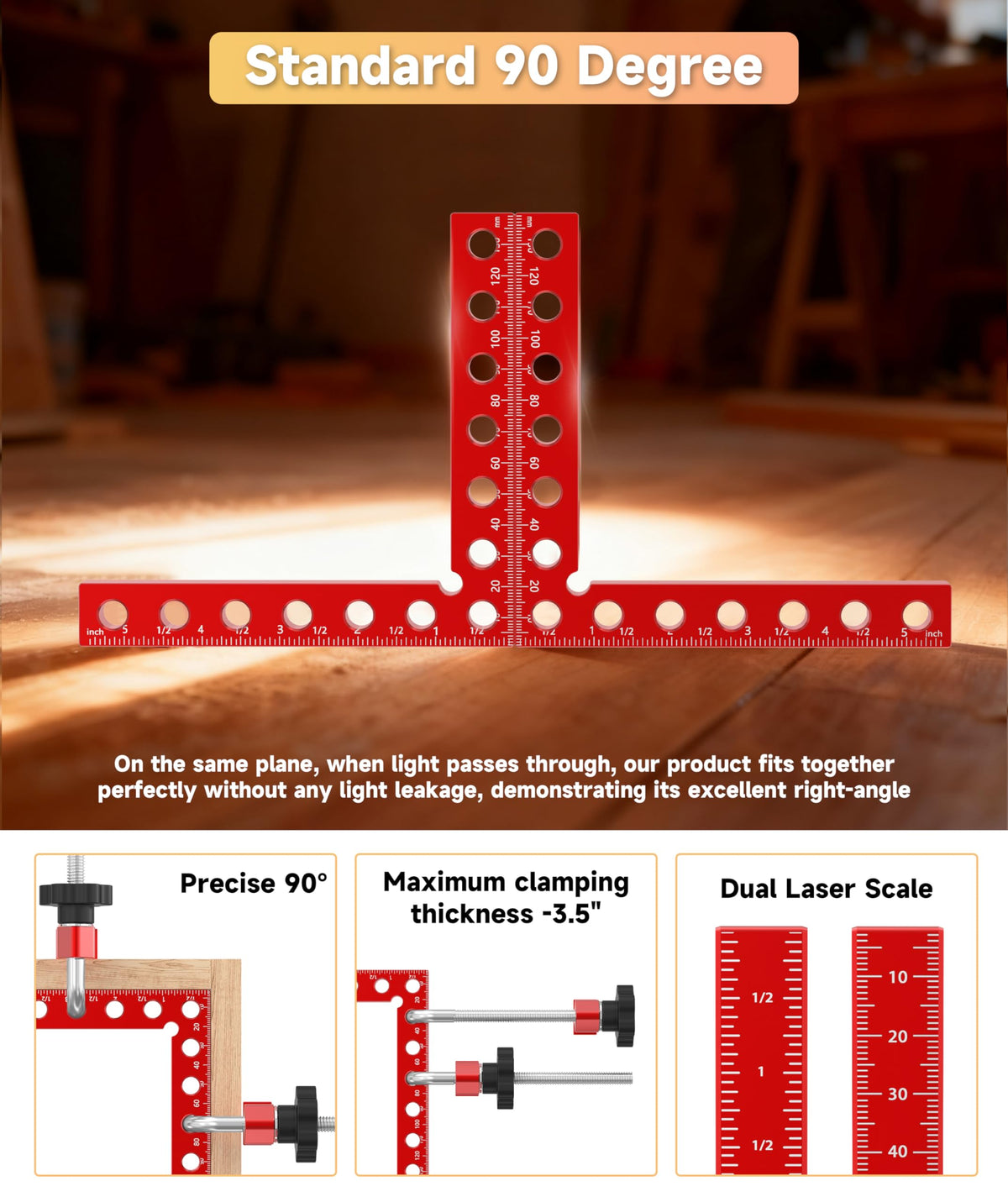 Artelio red anodized finish enhances durability and rust resistance.
