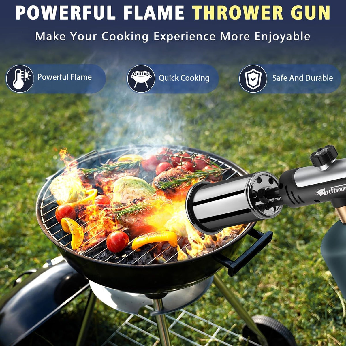 ARTFLAMM precise flame adjustment for versatile tasks from baking to welding.
