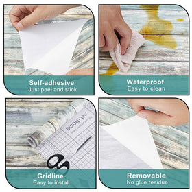 Arthome blue wood paper packaging protects rolls during shipping.
