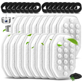Artiaims 16-pack replacement filters for the 3.2L cat fountain ensure fresh-tasting water.