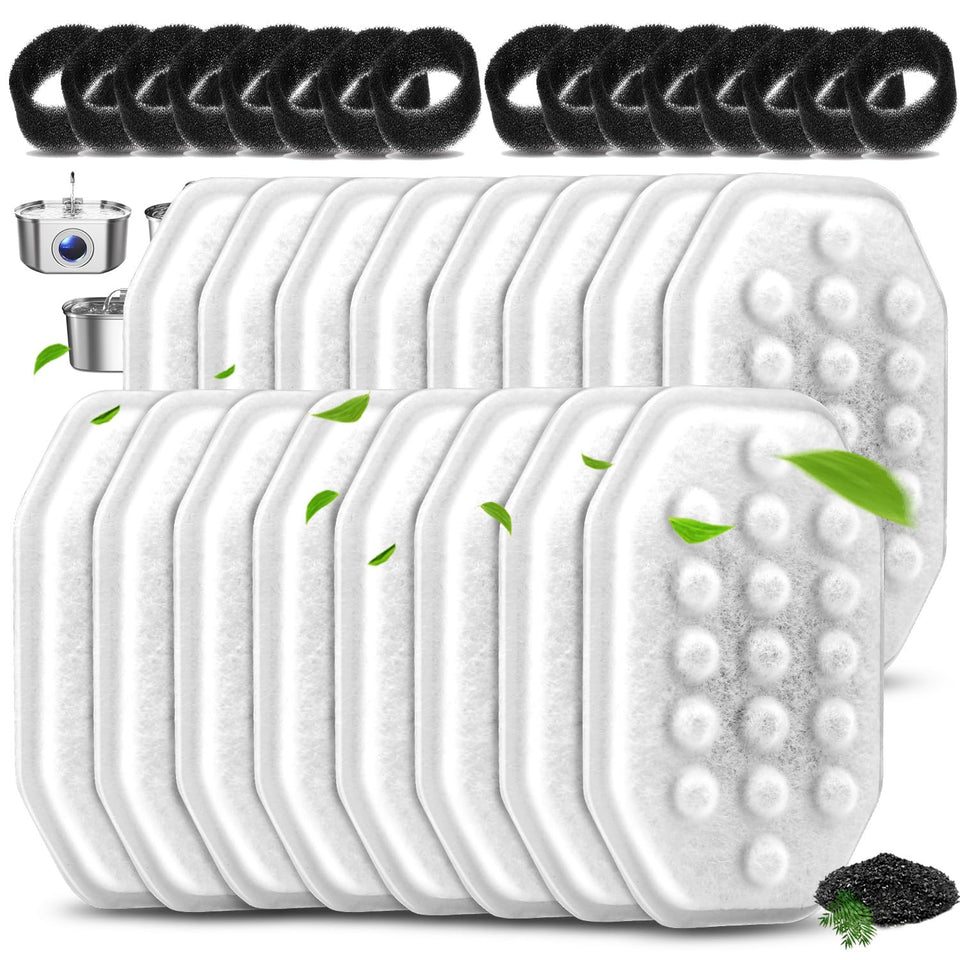 Artiaims 16-pack replacement filters for the 3.2L cat fountain ensure fresh-tasting water.