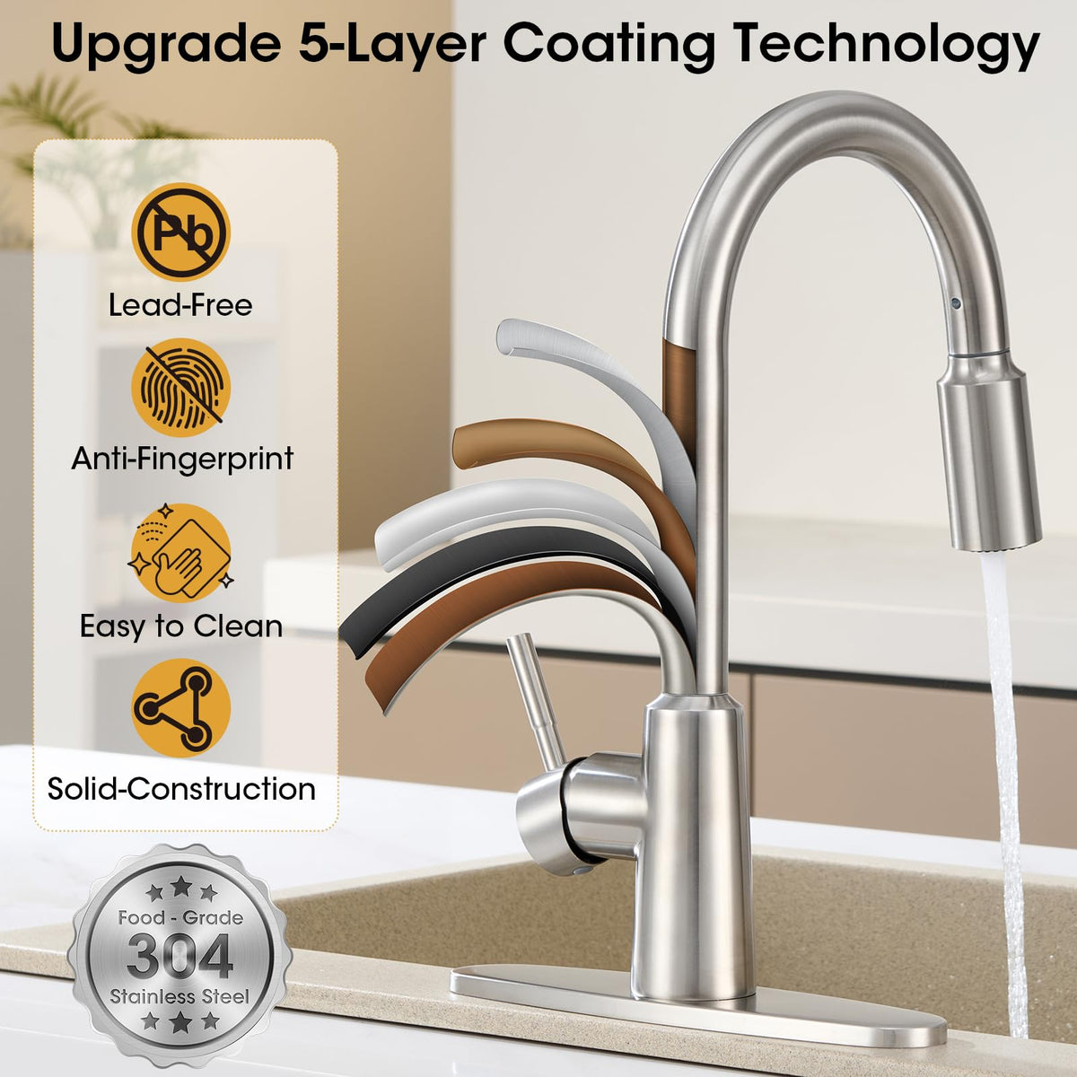 ARTIQUA easy-install design with pre-assembled hoses for quick setup