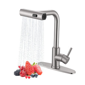 Artiqua waterfall-spout faucet offers wide coverage for easy rinsing