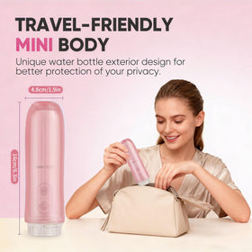 Artist Unknown cordless travel bidet supports convenient on-the-go care.