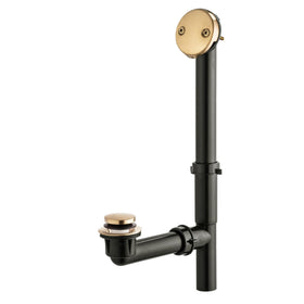 Artiwell bath drain kit in champagne bronze finish for a cohesive look