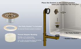 Artiwell brass adapter bushing simplifies drain fitting