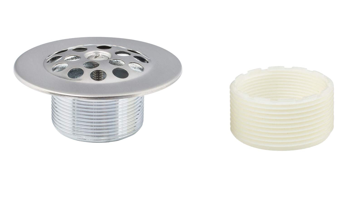 Artiwell brass adapter bushing adapts threads for broad tub compatibility.