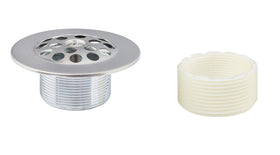 Artiwell brass adapter bushing adapts threads for broad tub compatibility.
