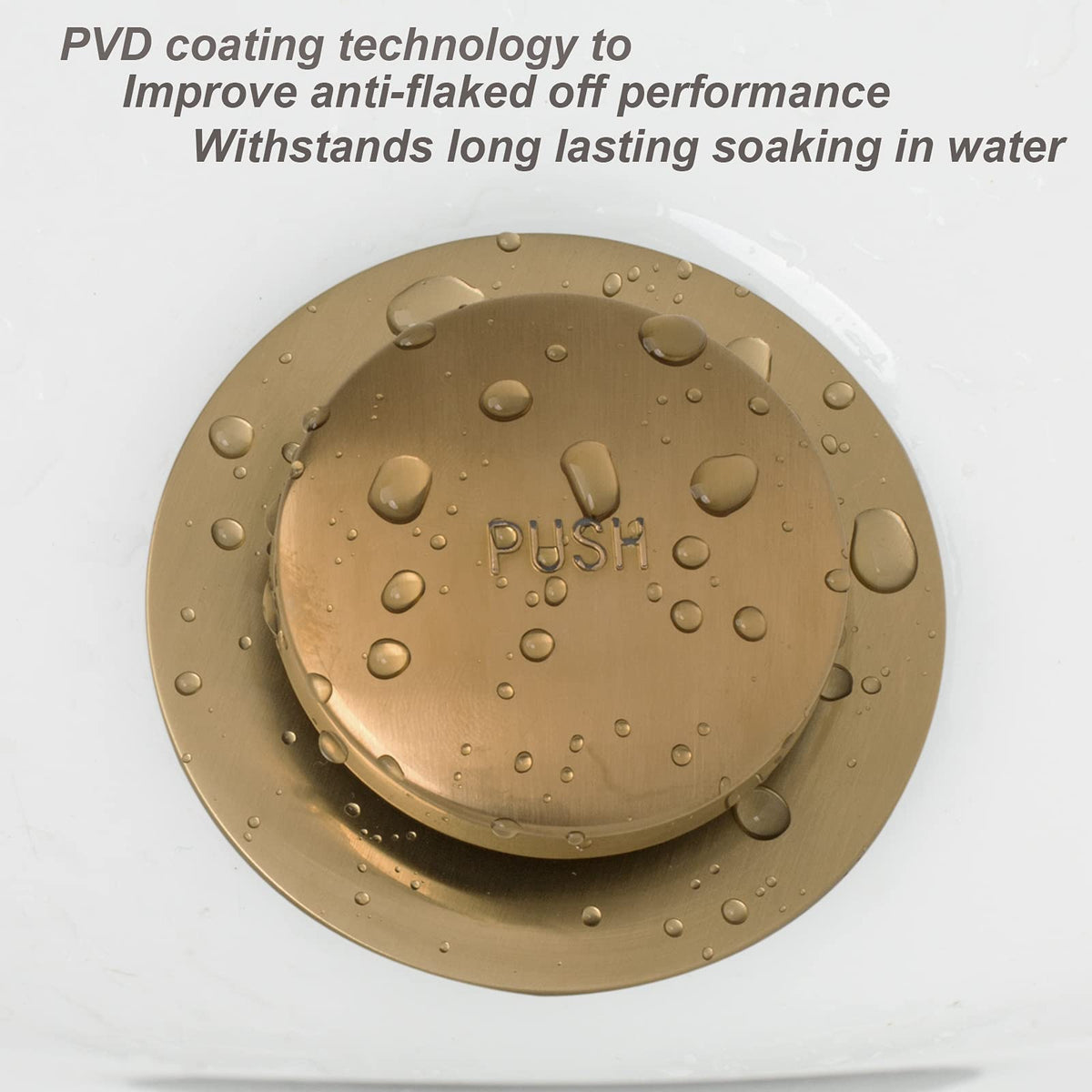 Artiwell brass-zinc-ABS construction highlights durability for everyday baths.